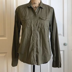 Hollister Forest Green Flannel